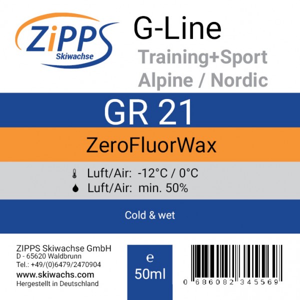 GR 21 ZeroFluor - 50ml Luft: -15° / 0°